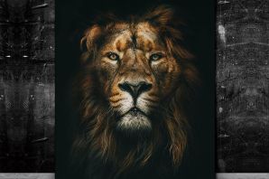 Лев в короне картинки красивые