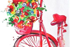 Картинки с велосипедом красивые