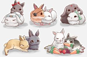 Милые кролики картинки для срисовки