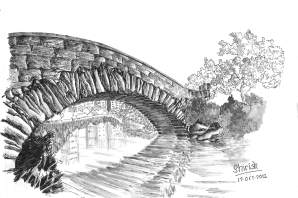 Мост картинки карандашом