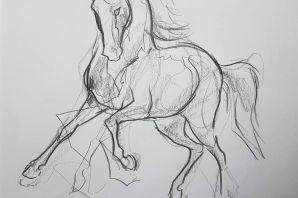 Картинки лошади карандашом