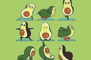 Картинки авокадо нарисованные