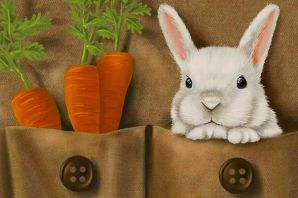 Картинка кролик с капустой