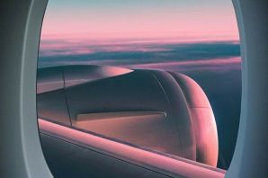 Картинка вид из окна самолета