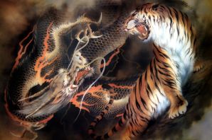 Тигр и дракон картинки