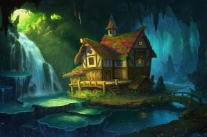 Красивые сказочные домики картинки
