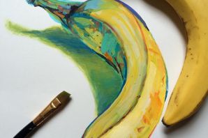Картинки для срисовки банан
