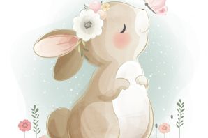 Картинка заяц с мешком