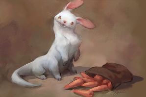 Картинка кролик с книгой