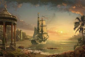 Картинки море парусники корабли
