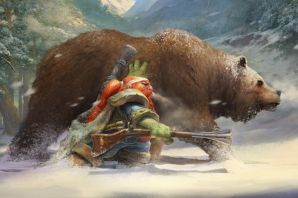 Медведь на лыжах картинки