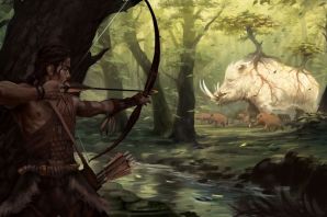 Картинки охотник в лесу