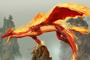 Картинки огненный дракон