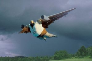 Картинка удачного полета на самолете