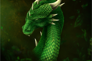 Картинка зеленый дракон