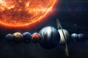 Планеты в ряд картинка