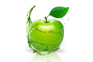 Зеленое яблоко картинка