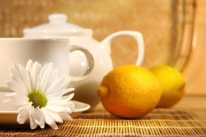 Чашка чая с лимоном картинки