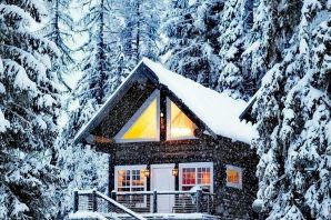 Картинка зимний домик