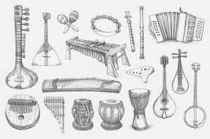 Русские народные музыкальные инструменты картинки