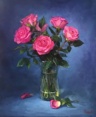 Картинки розы в вазе красивые