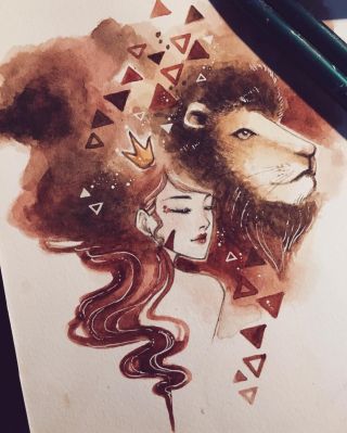 Лев и котенок картинки