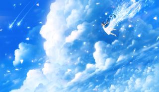 Картинка ангелов из облаков