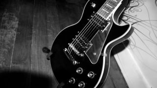 Черная гитара картинка