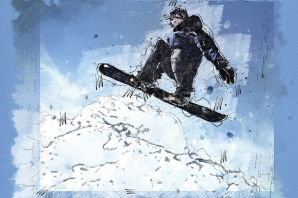 Веселый лыжник картинки