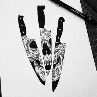 Картинки ножей для срисовки