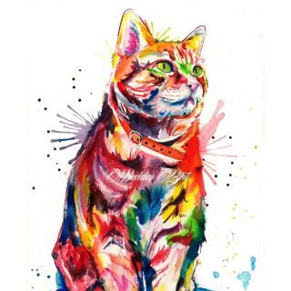 Рисованные коты картинки