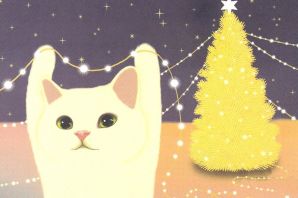 Рождественские коты картинки