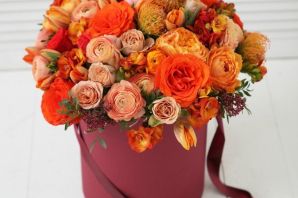 Картинка букет оранжевых роз