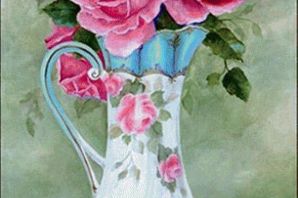 Картинки розы в вазе
