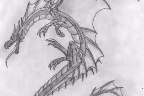 Красивые картинки для срисовки драконов
