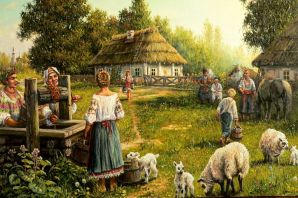 Картинки про деревню прикольные