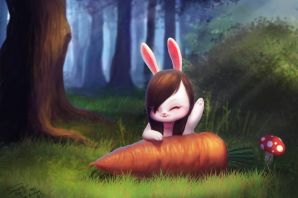 Картинка два кролика