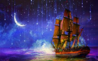 Картинки кораблей с парусами на море