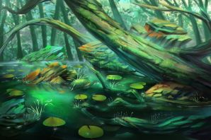 Картинки пруд лес