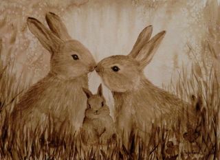 Семейка зайцев картинка