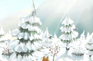 Картинки елка лес снег