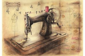 Швейная машинка картинки рисунки