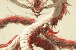 Красный китайский дракон картинки