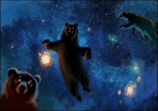 Созвездие малой медведицы картинки
