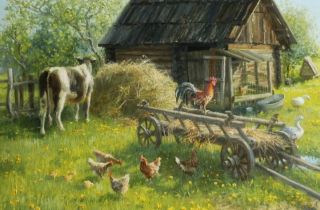 Картинки деревенский двор
