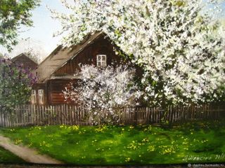 Картинки деревня весной
