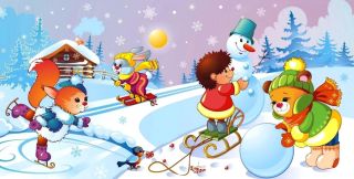 Картинки зима для дошкольников
