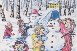Картинки зимние забавы для дошкольников