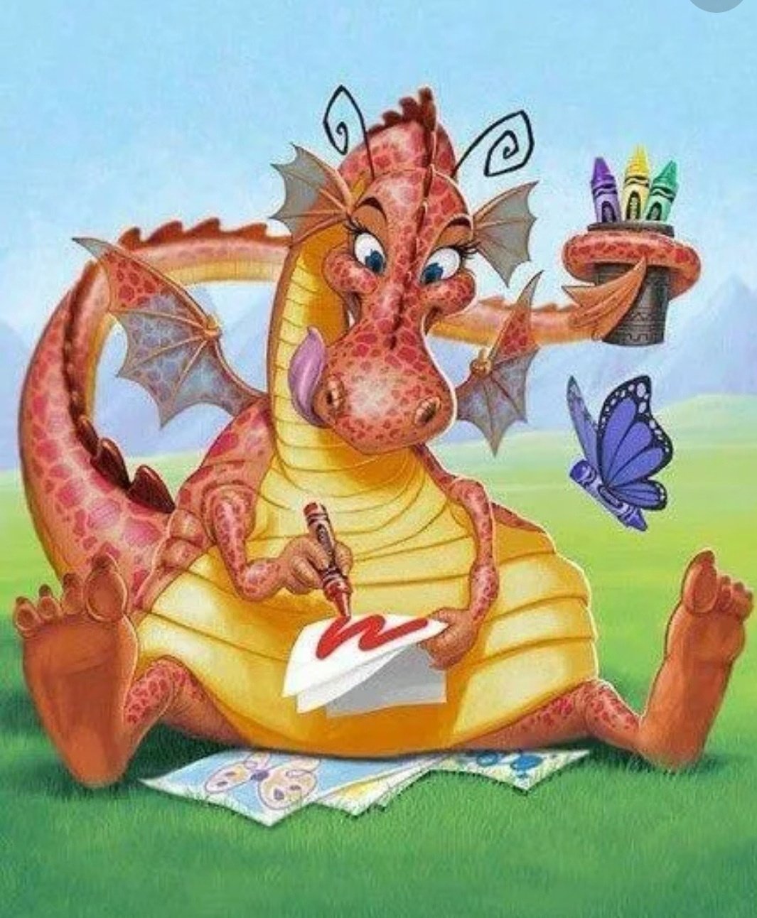 Добрый сказочный дракон