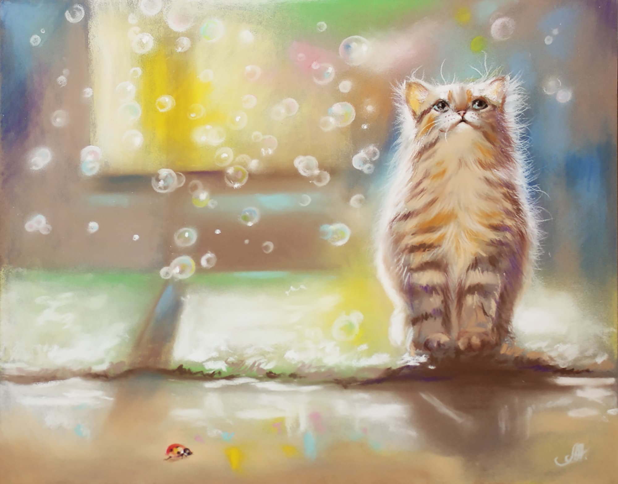 Милые котики с добрым утром. Аннет Логинова картины мечты. Позитивные картины. Кот картина. Картины с кошками.